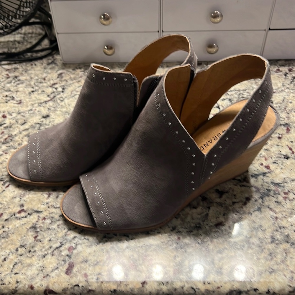 Lucky Brand Gray Wedges